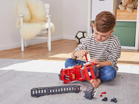 Revell First Construction gaisrinis automobilis su kopėčiomis 1:20, 30 cm, 4+