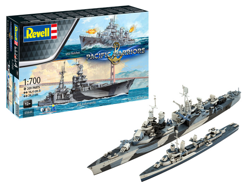 Revell Pacific Warriors USS Fletcher & Indianapolis dovanų rinkinys 1/700