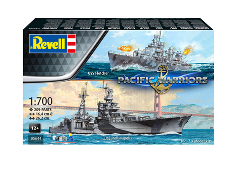 Revell Pacific Warriors USS Fletcher & Indianapolis dovanų rinkinys 1/700