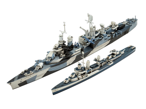 Revell Pacific Warriors USS Fletcher & Indianapolis dovanų rinkinys 1/700
