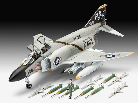 Revell F-4J Phantom II 1/72 dovanų rinkinys su dažais ir klijais