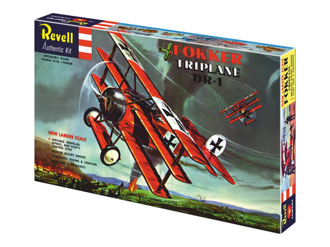 Surenkamas lėktuvo modelis Revell Fokker DR-1 triplanas 1/28 03762