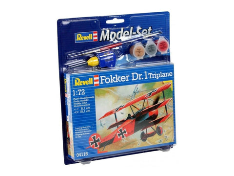 Revell Fokker Dr.1 Triplane 1/72 dovanų rinkinys – surenkamas modelis