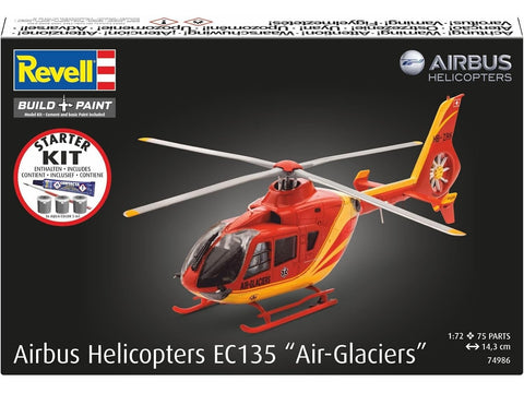 Revell Airbus EC135 „Air Glaciers“ sraigtasparnio modelio rinkinys 1/72
