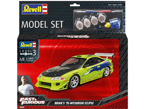 Revell Fast & Furious Briano 1995 Mitsubishi Eclipse dovanų rinkinys 1/25