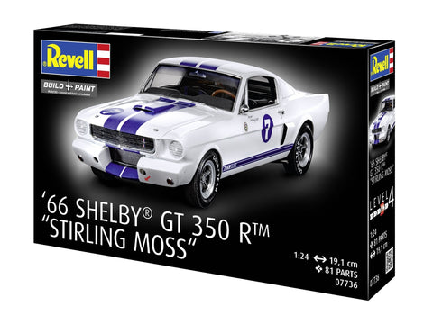 Revell Ford Mustang 1966 Shelby GT350R „Stirling Moss“ 1:24 surinkimo rinkinys