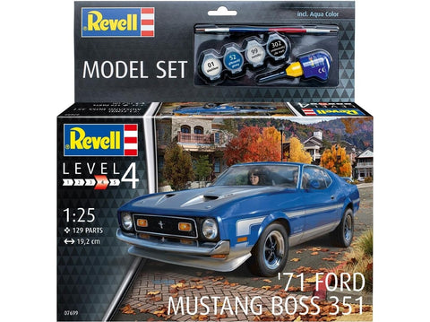 Revell Ford Mustang Boss 351 1971 dovanų rinkinys 1:25