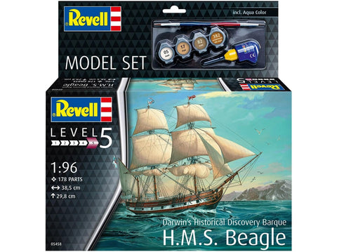 Revell HMS Beagle dovanų rinkinys 1:96 – plastikinis modelis 65458