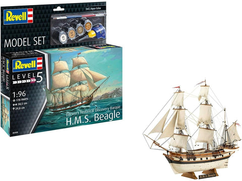 Revell HMS Beagle dovanų rinkinys 1:96 – plastikinis modelis 65458