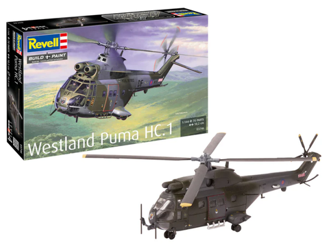 Revell Westland Puma HC.1 sraigtasparnio modelis 1/144, vaikams nuo 12