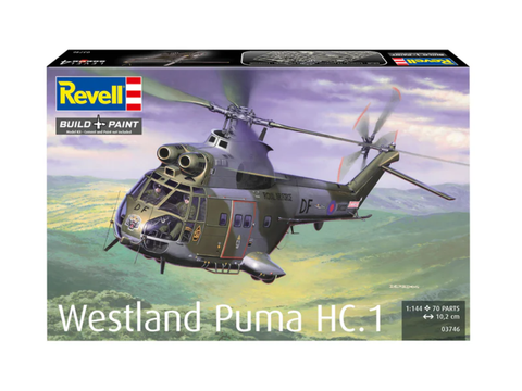 Revell Westland Puma HC.1 sraigtasparnio modelis 1/144, vaikams nuo 12