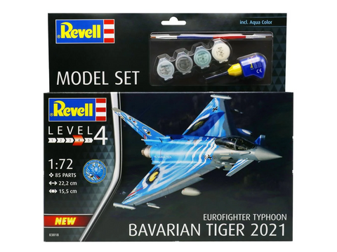 Revell Eurofighter Typhoon Bavarian Tiger 2021 1/72 dovanų rinkinys