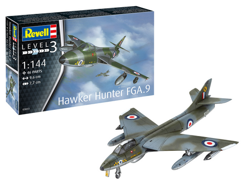 Revell Hawker Hunter FGA.9 1/144 plastikinis surenkamas lėktuvo modelis