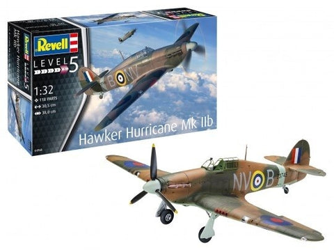 Revell Hawker Hurricane Mk.IIB 1/32 plastikinis lėktuvo modelis (04968)