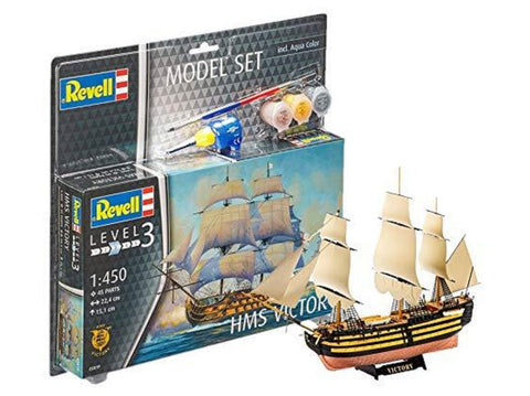 Revell HMS Victory 1/450 laivo modelio dovanų rinkinys su dažais ir klijais