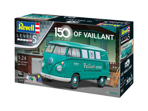 Revell Vaillant 150 m. Volkswagen T1 Bus dovanų rinkinys 1/24