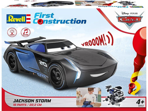 Revell Jackson Storm Disney Cars 1/20 – šviesos ir garsai, surenkamas auto