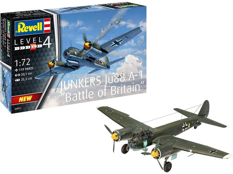 Revell Junkers Ju 88 A-1 Mūšis dėl Britanijos 1/72 plastikinis lėktuvo modelis