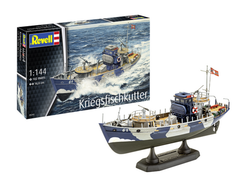 Revell KFK Kriegsfischkutter 1:144 surenkamas plastikinis laivo modelis 05242