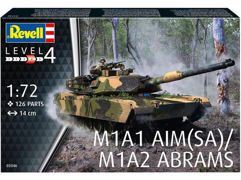 Revell M1A1 AIM SA / M1A2 Abrams 1/72 plastikinis modelis 03346
