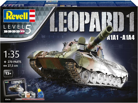 Revell Leopard 1A1A1/A1A4 1/35 tanko dovanų rinkinys su dažais ir klijais
