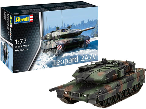 Revell Leopard 2A7V tanko modelis 1/72 – plastikinis surinkimo rinkinys