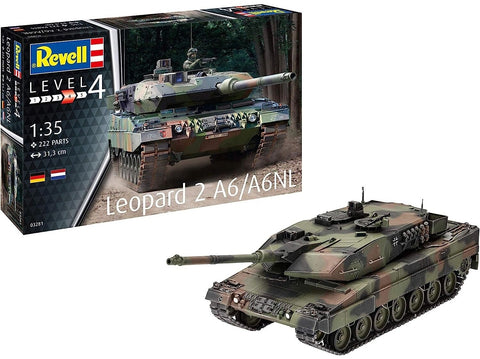 Revell Leopard 2A6/A6NL tankas 1/35 plastikinis surinkimo rinkinys