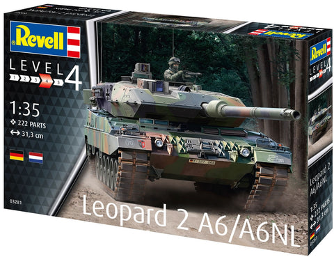 Revell Leopard 2A6/A6NL tankas 1/35 plastikinis surinkimo rinkinys