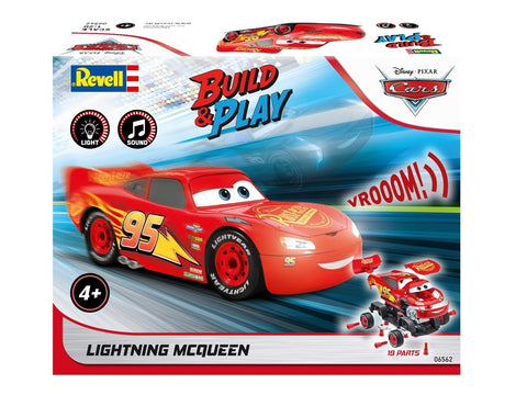 Revell Žaibas Makvynas Disney Cars, šviesos ir garsas, 1:20 surinkimo modelis
