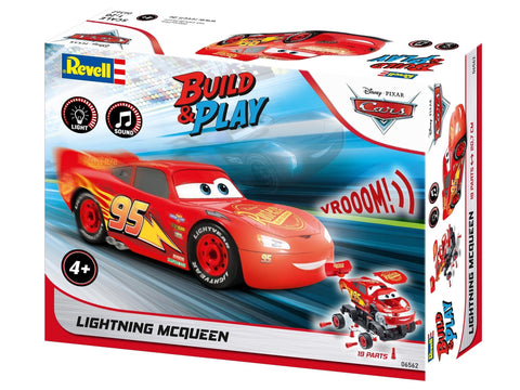 Revell Žaibas Makvynas Disney Cars, šviesos ir garsas, 1:20 surinkimo modelis