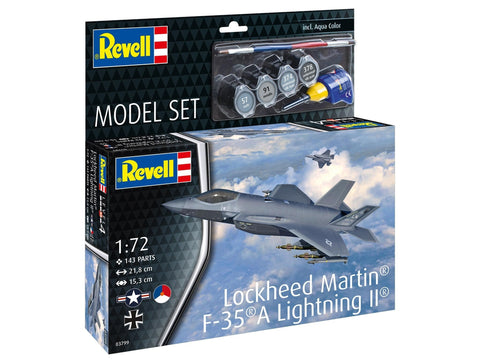Revell F-35A Lightning II dovanų rinkinys 1/72 – surinkimo modelis
