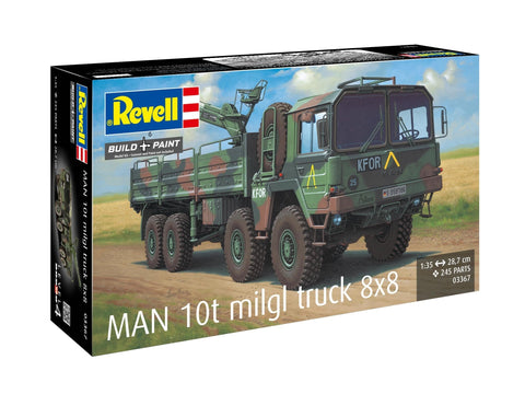 Revell MAN 10 t Milgl 8x8 karinis sunkvežimis 1:35 (03367)