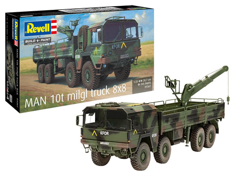 Revell MAN 10 t Milgl 8x8 karinis sunkvežimis 1:35 (03367)