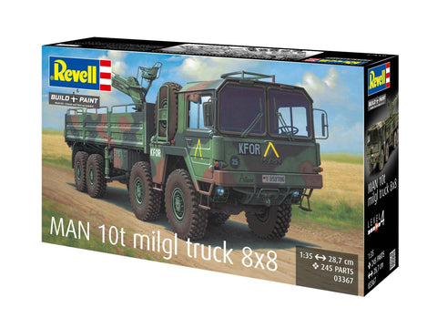 Revell MAN 10 t Milgl 8x8 karinis sunkvežimis 1:35 (03367)
