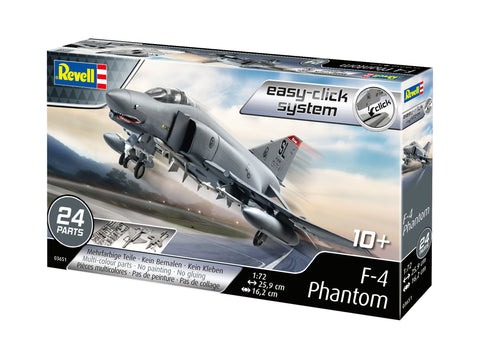 Revell McDonnell F-4E Phantom II 1/72 easy-click lėktuvo rinkinys
