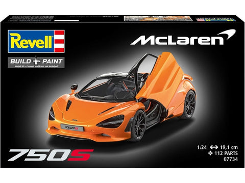 McLaren 750S plastikinis surenkamas modelis 1:24 su lipdukais Revell