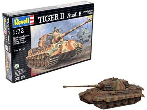 Revell Tiger II Ausf. B tankas, gamybinis bokštas 1/72 plastikinis modelis