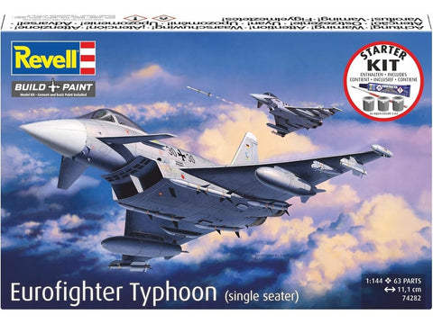 Eurofighter Typhoon 1/144 modelio dovanų rinkinys pradedančiam
