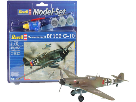Revell Messerschmitt Bf 109 G-10 1:72 dovanų rinkinys su dažais