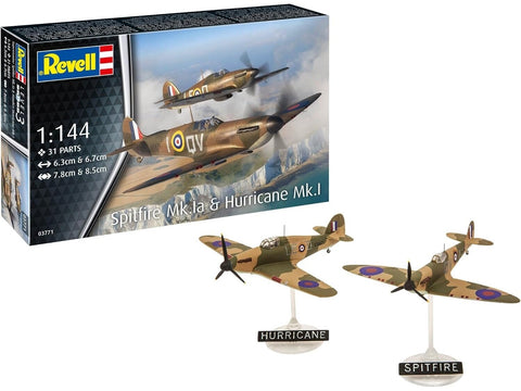Revell 1/144 Supermarine Spitfire Mk.Ia & Hurricane Mk.I plastikinis rinkinys