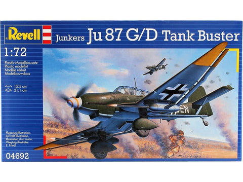 Revell Junkers Ju 87 G/D tankų naikintuvas 1/72 plastikinis modelis