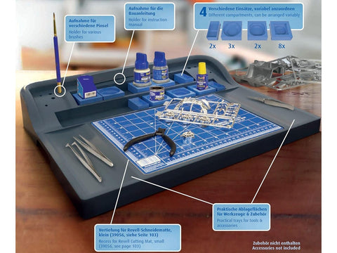 Revell darbo stotis – darbastalis modeliavimo įrankiams, A4 kilimėliui