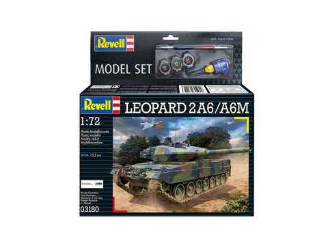 Revell Leopard 2A6/A6M tanko dovanų rinkinys 1/72 su dažais ir klijais