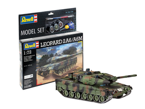 Revell Leopard 2A6/A6M tanko dovanų rinkinys 1/72 su dažais ir klijais