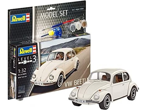 Revell VW Beetle 1/32 dovanų rinkinys su dažais ir klijais 67681