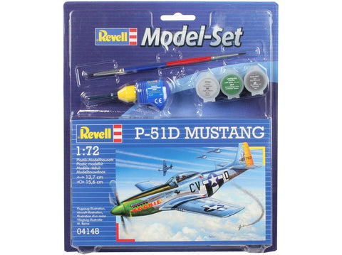Revell P-51D Mustang dovanų komplektas 1/72 su dažais ir klijais