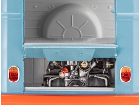 Revell Volkswagen T1 furgonas Gulf dekoracija, 1/24 plastikinis modelio rinkinys
