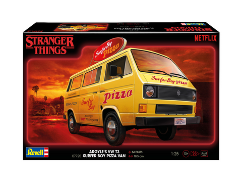 Revell Stranger Things Volkswagen T3 Surfer Boy 1/25 surinkimo modelis