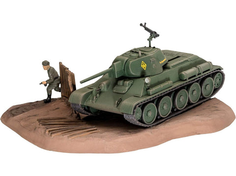Revell T-34-76 1940 dovanų rinkinys 1:76 su klijais ir dažais