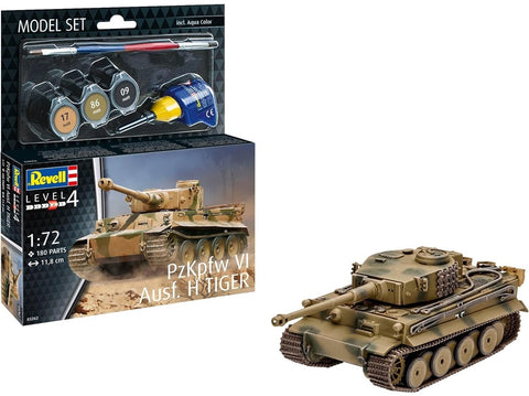 Revell tankas Tiger I (PzKpfw VI Ausf. H) dovanų rinkinys 1/72, su dažais